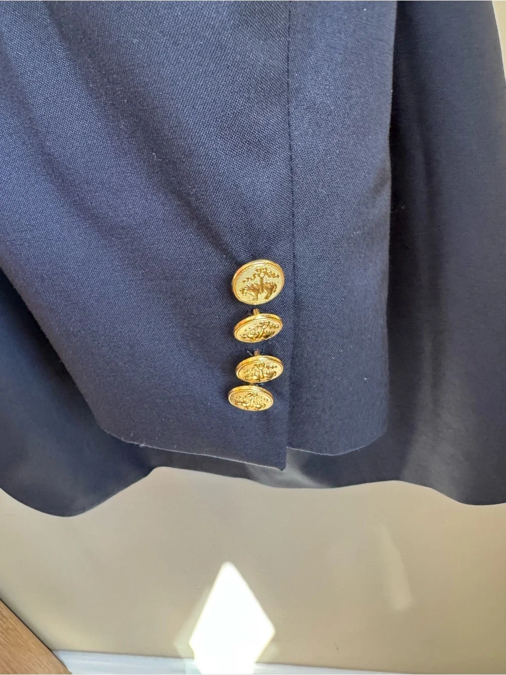 Brooks Brothers 1818 Madison Fit Navy Blazer 52R Italian Wool Gold Buttons